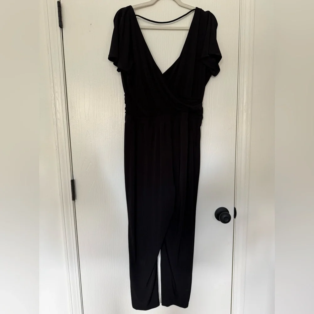 Express Classic Black Jumpsuit - Picture 3 of 3